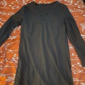 Black high to low dress